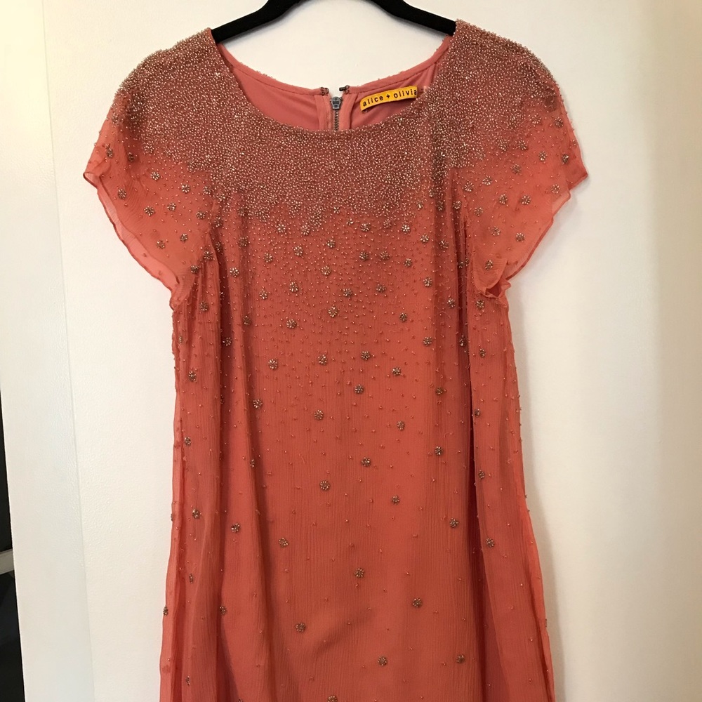 Alice + Olivia Beaded Cocktail Dress